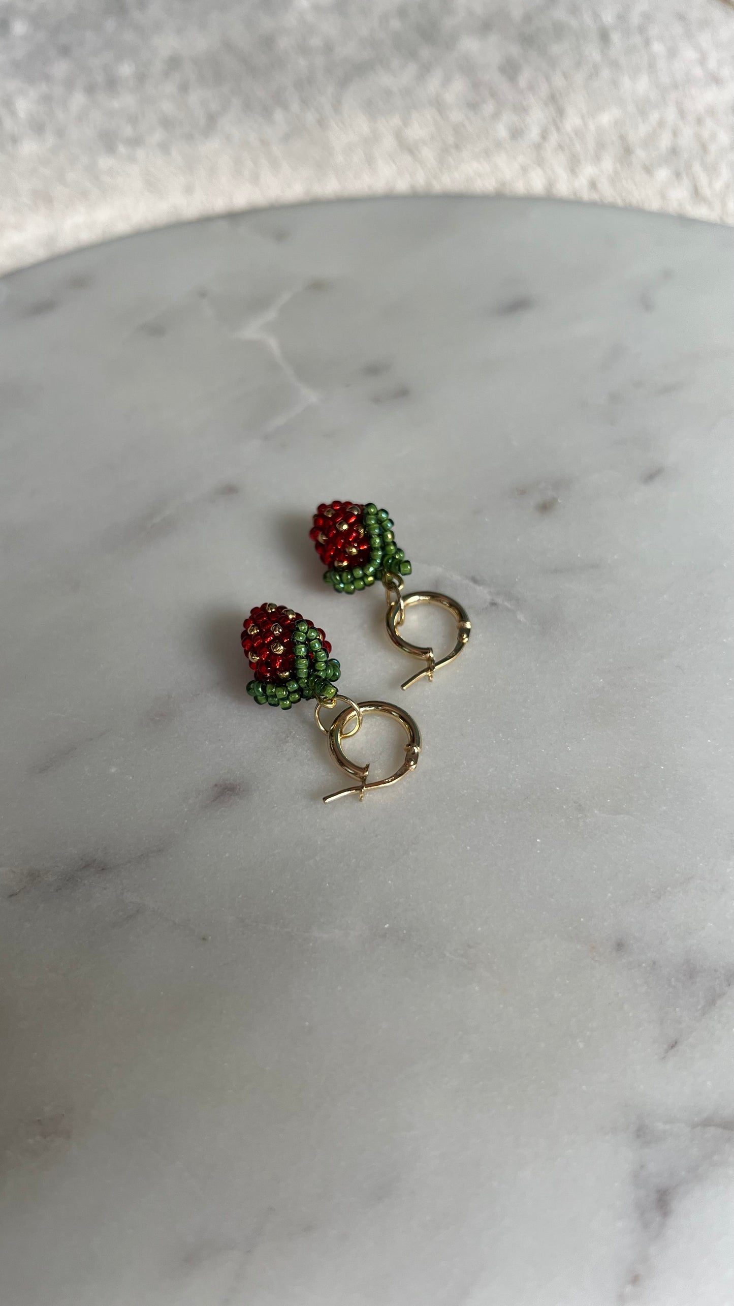 Kolczyki Truskawkowe Lato