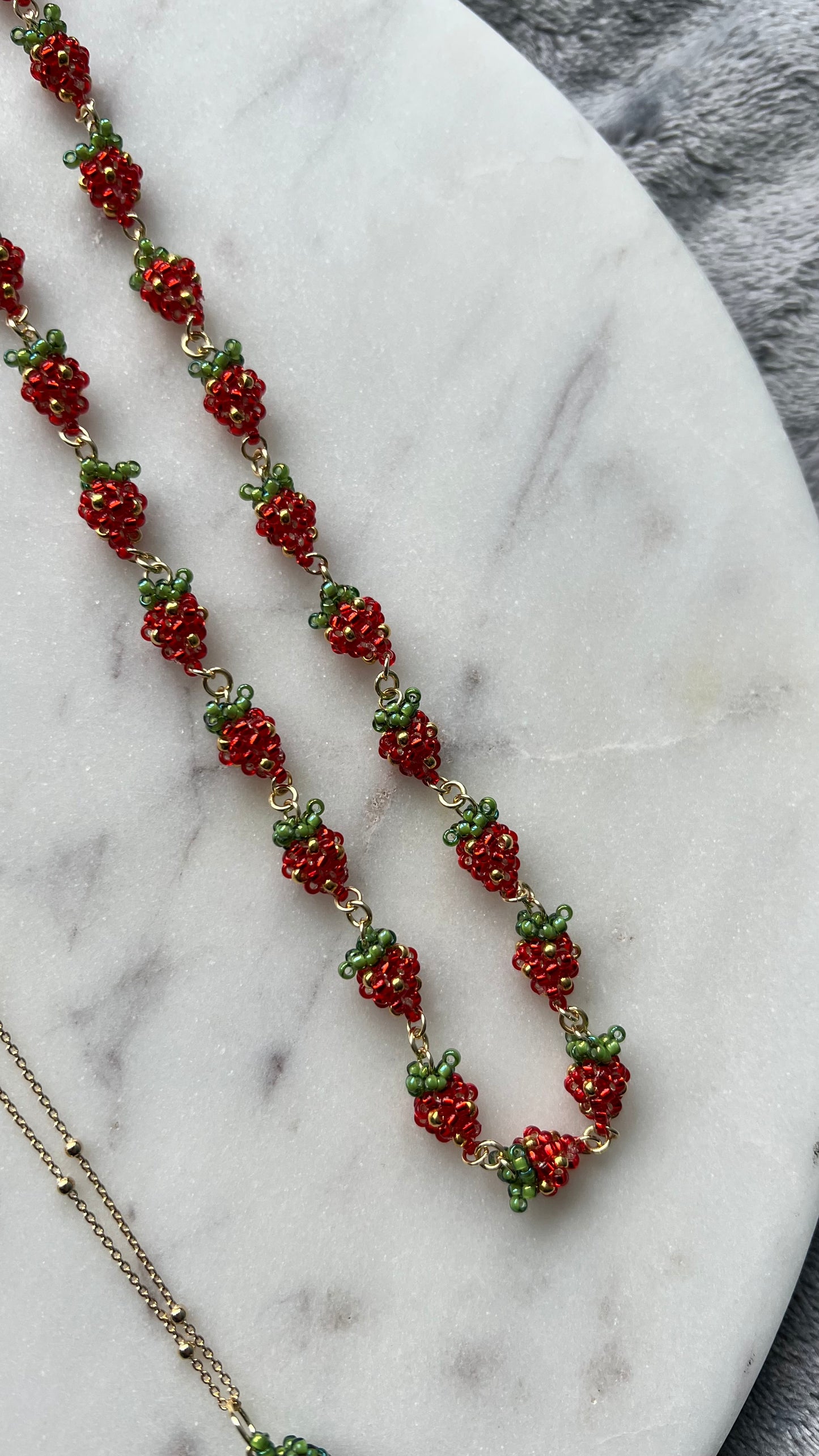 Naszyjnik Truskawkowe Lato