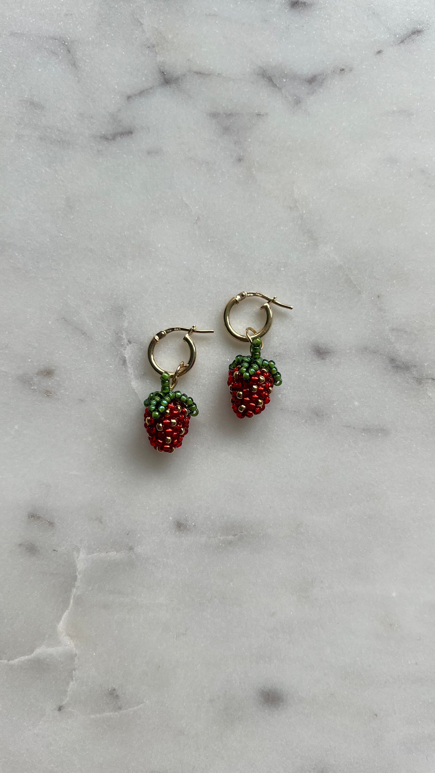 Kolczyki Truskawkowe Lato