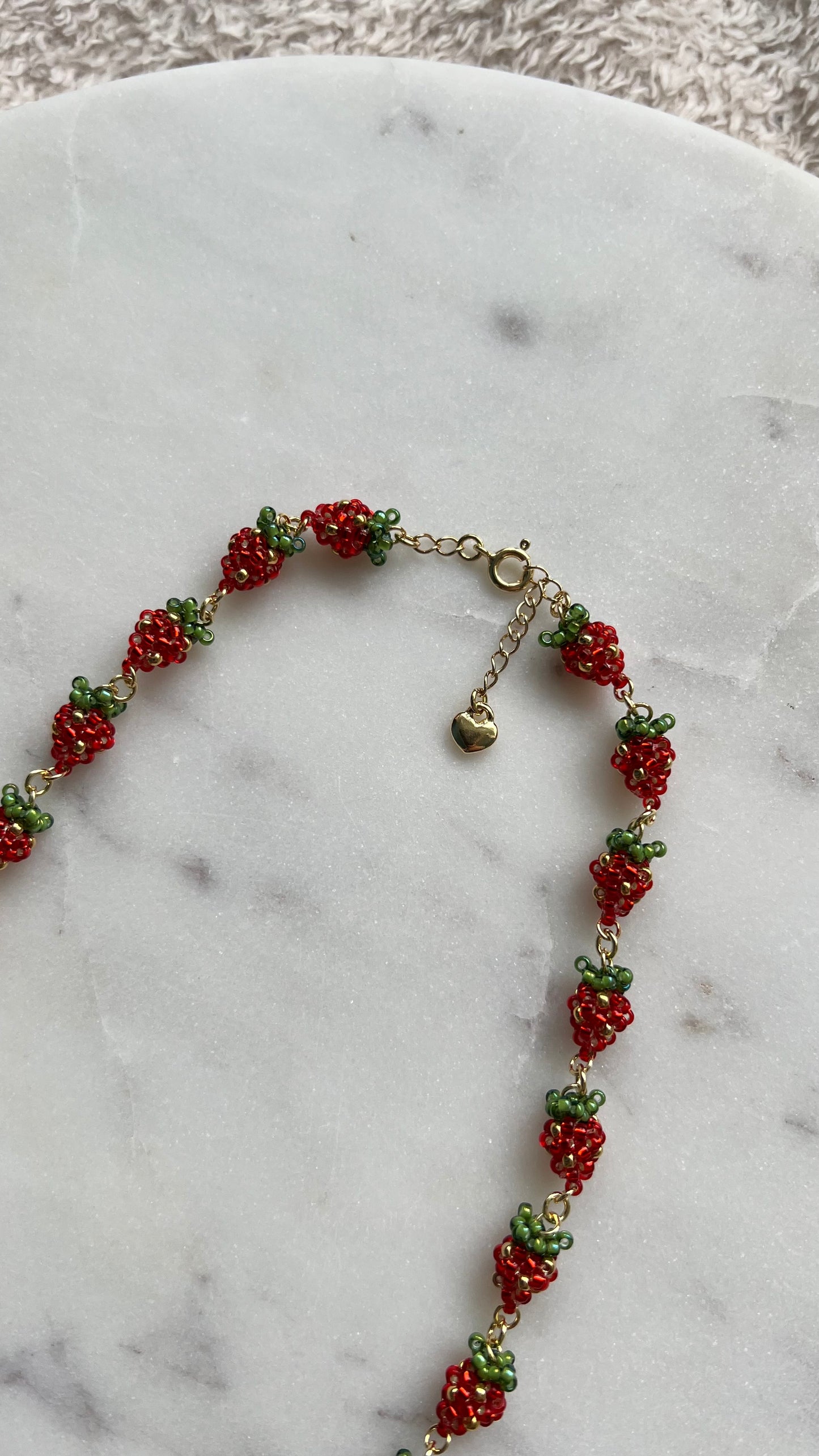 Naszyjnik Truskawkowe Lato