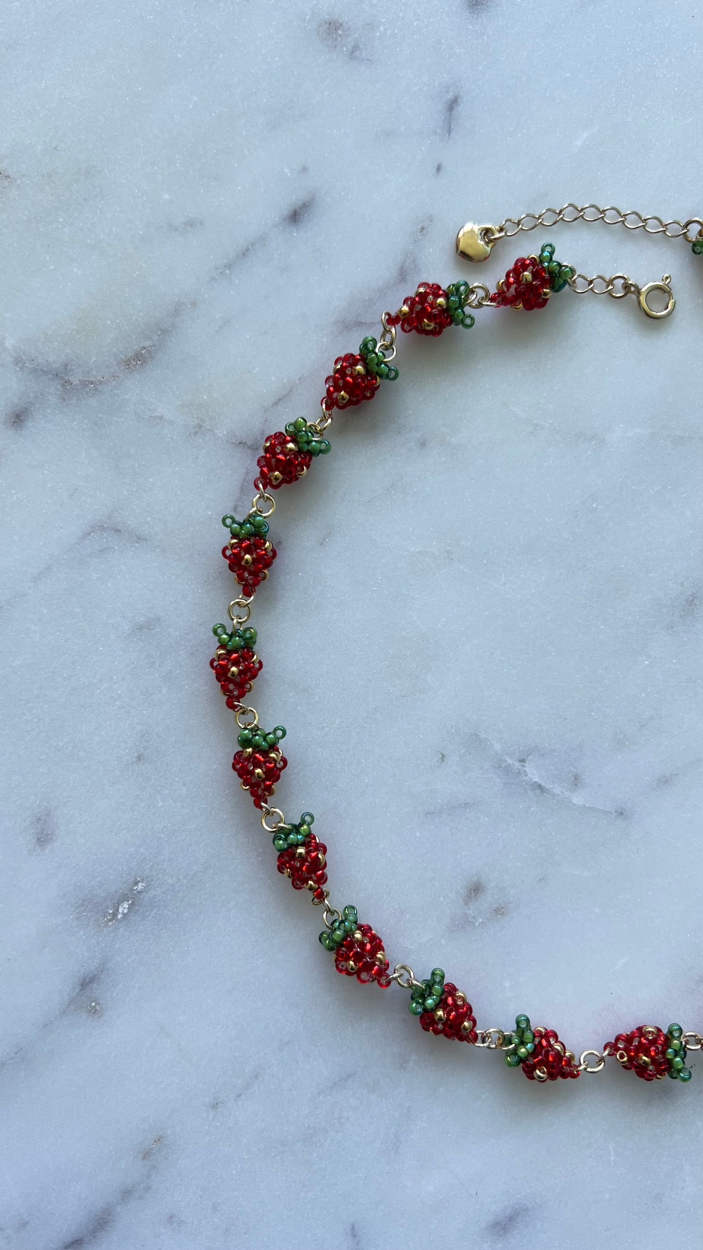 Naszyjnik Truskawkowe Lato