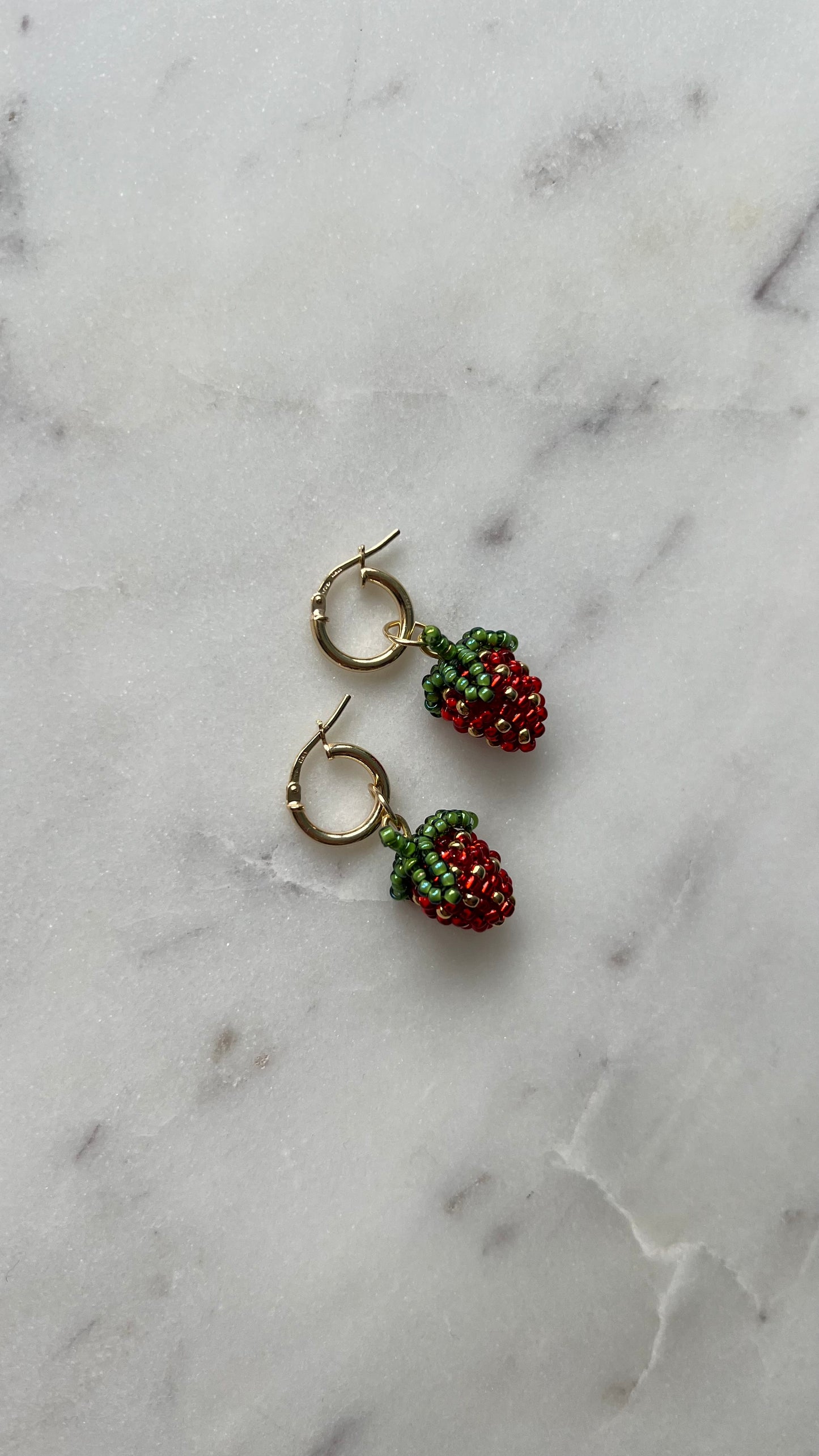 Kolczyki Truskawkowe Lato