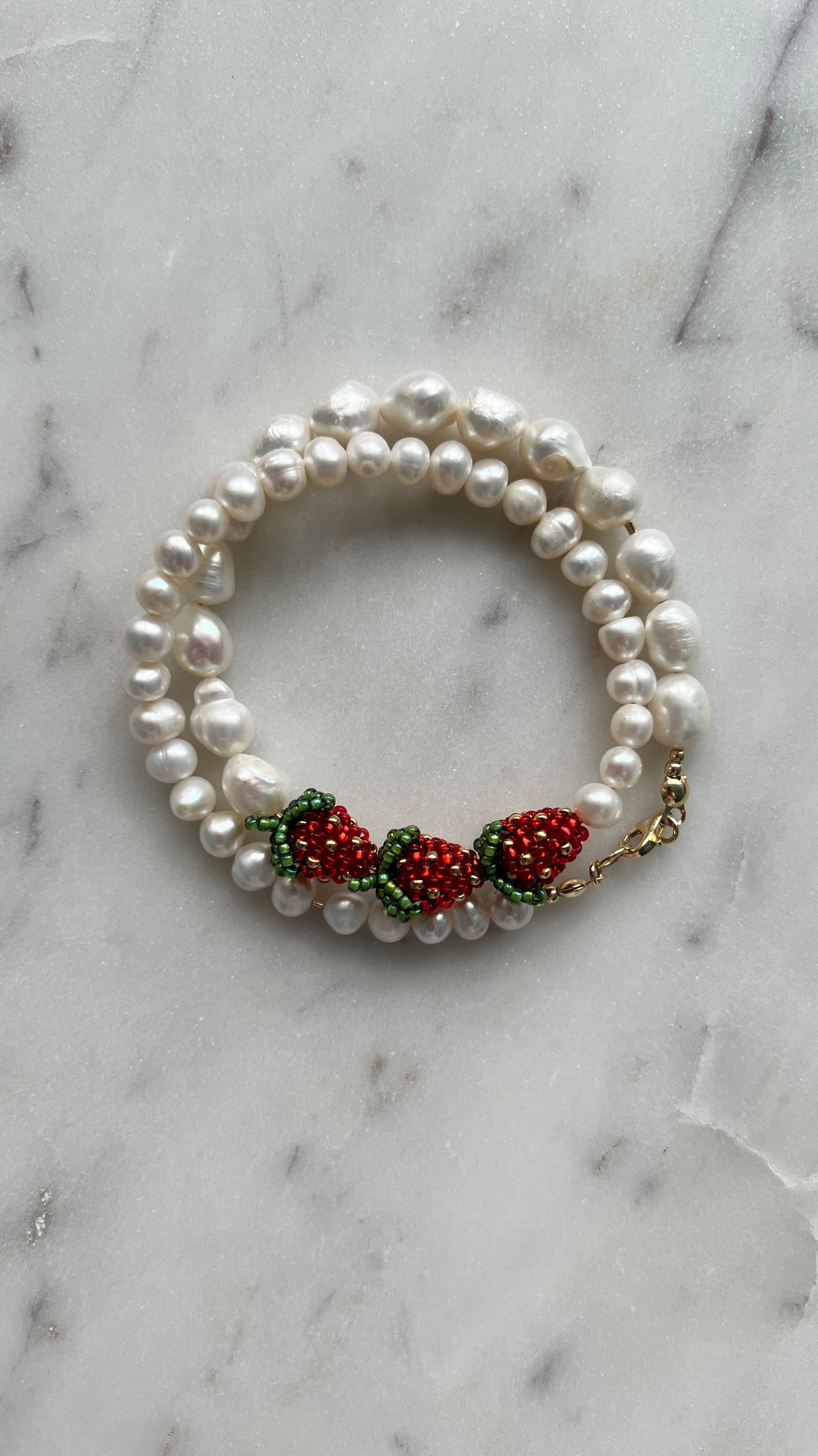 Truskawki w perłowej rosie