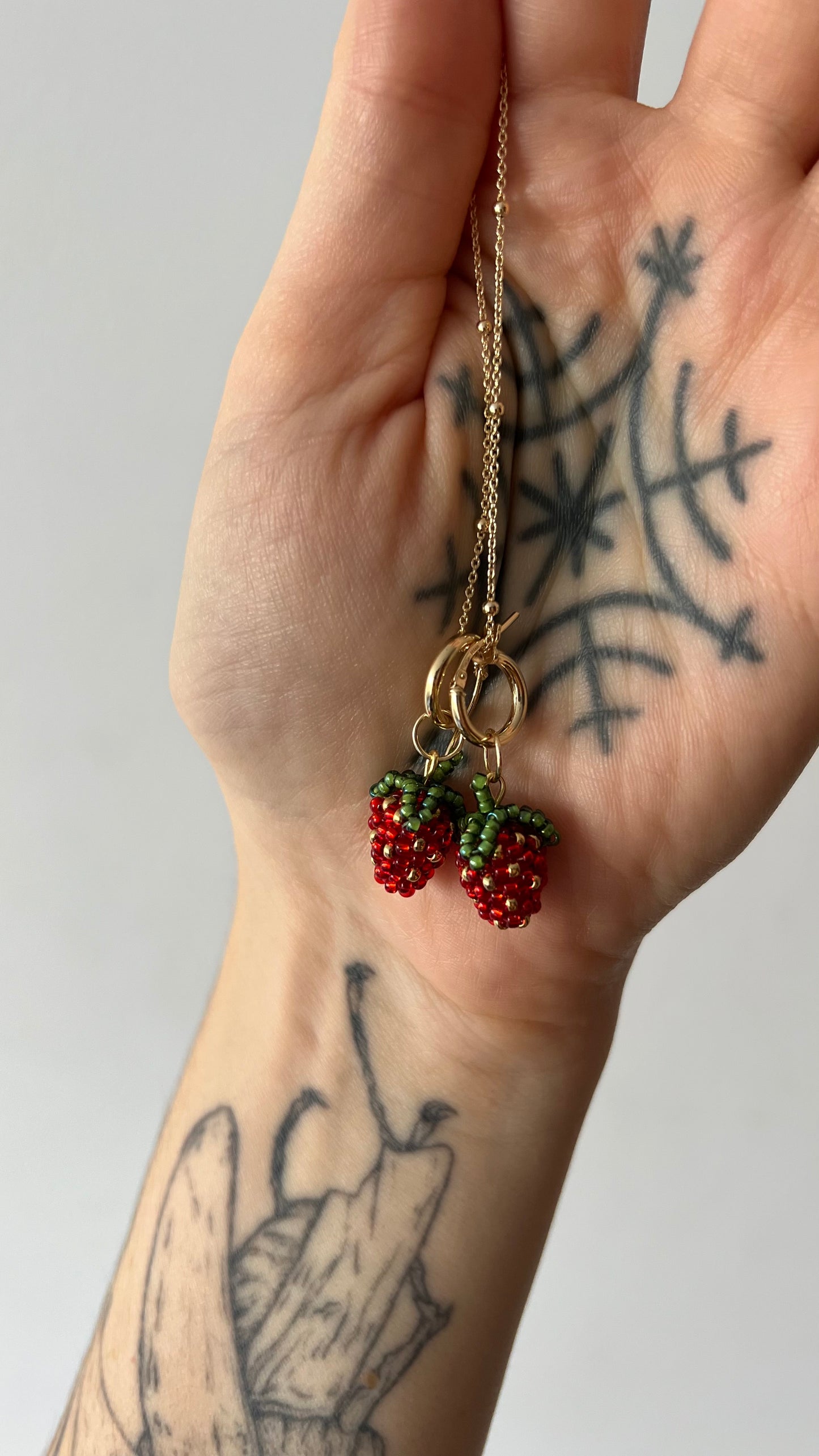 Kolczyki Truskawkowe Lato