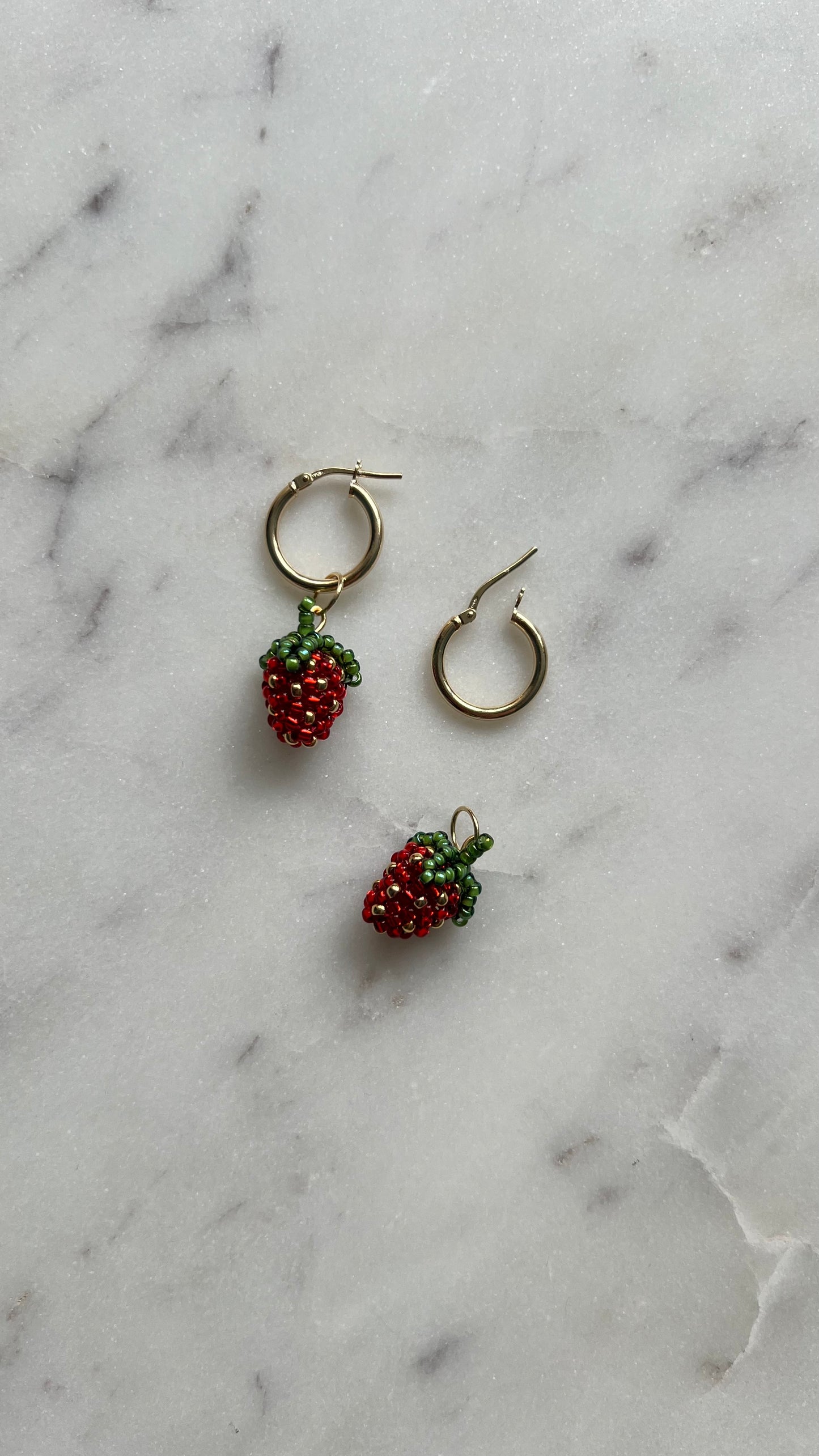 Kolczyki Truskawkowe Lato